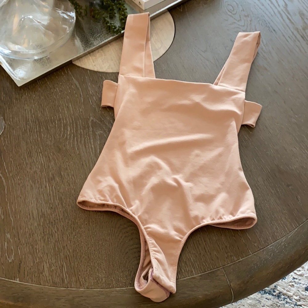 Free people open back body suit